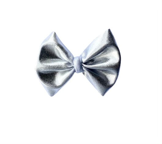 Metallic Silver Pleather Mini
